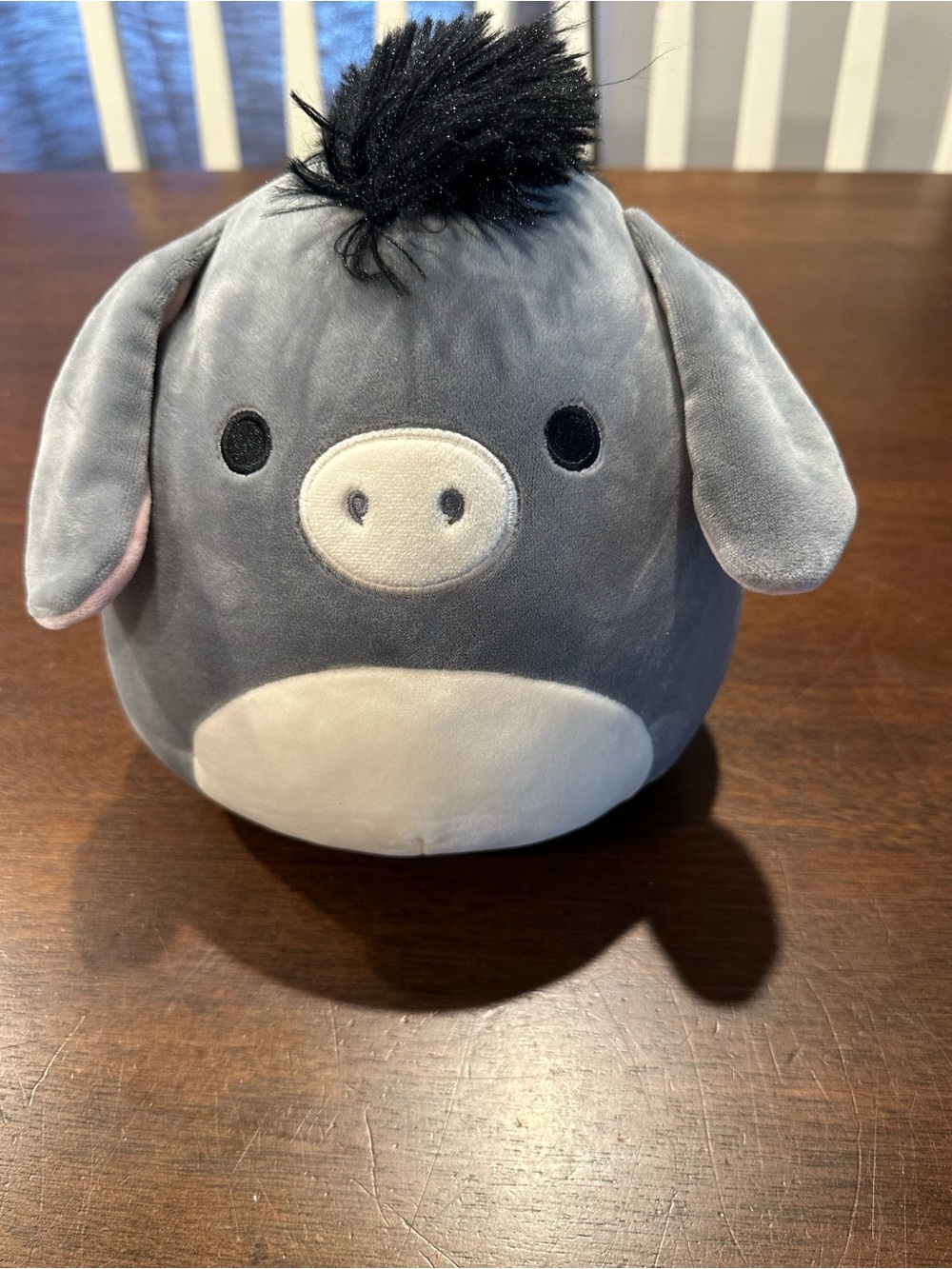 Gray Plush Donkey Stuffed Animal